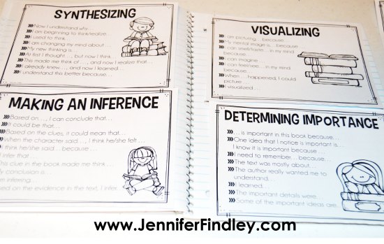 FREE Sentence Stems For Reading Strategies