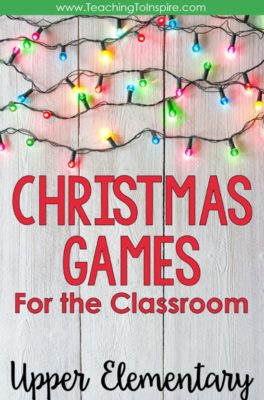 Christmas Games for the Classroom - Teaching with Jennifer Findley