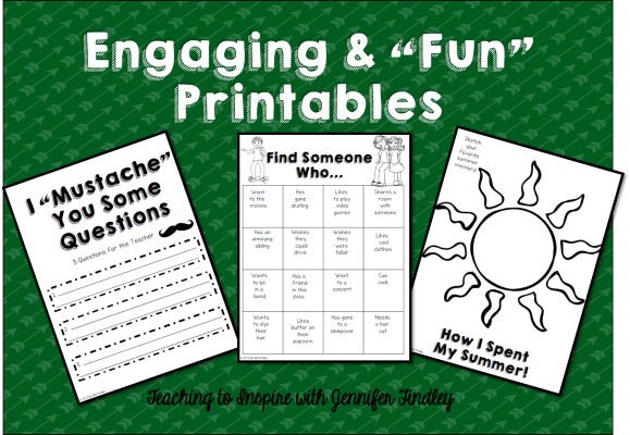 Back to School Free Printables