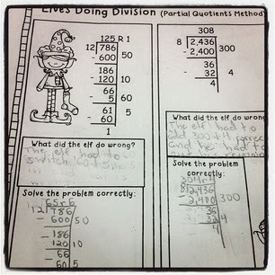 partial quotients worksheet