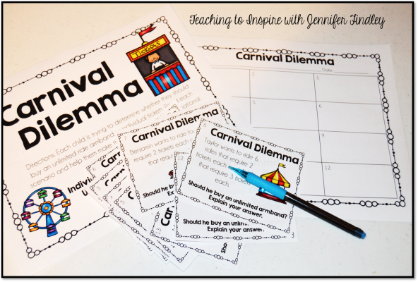 Carnival Math Task Cards