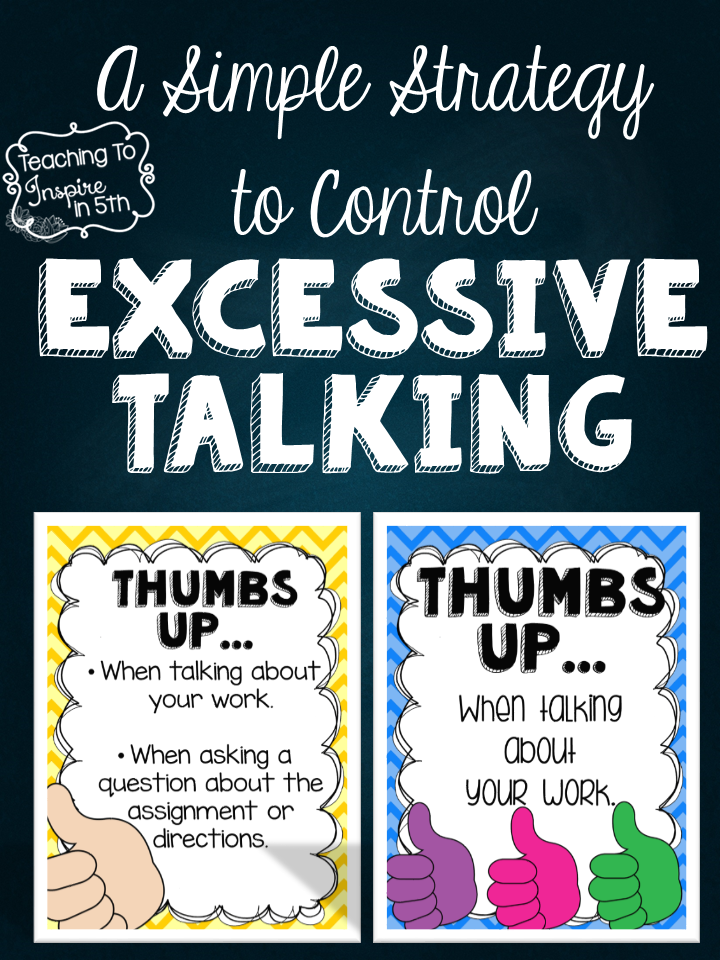Controlling Excessive Talking in the Classroom