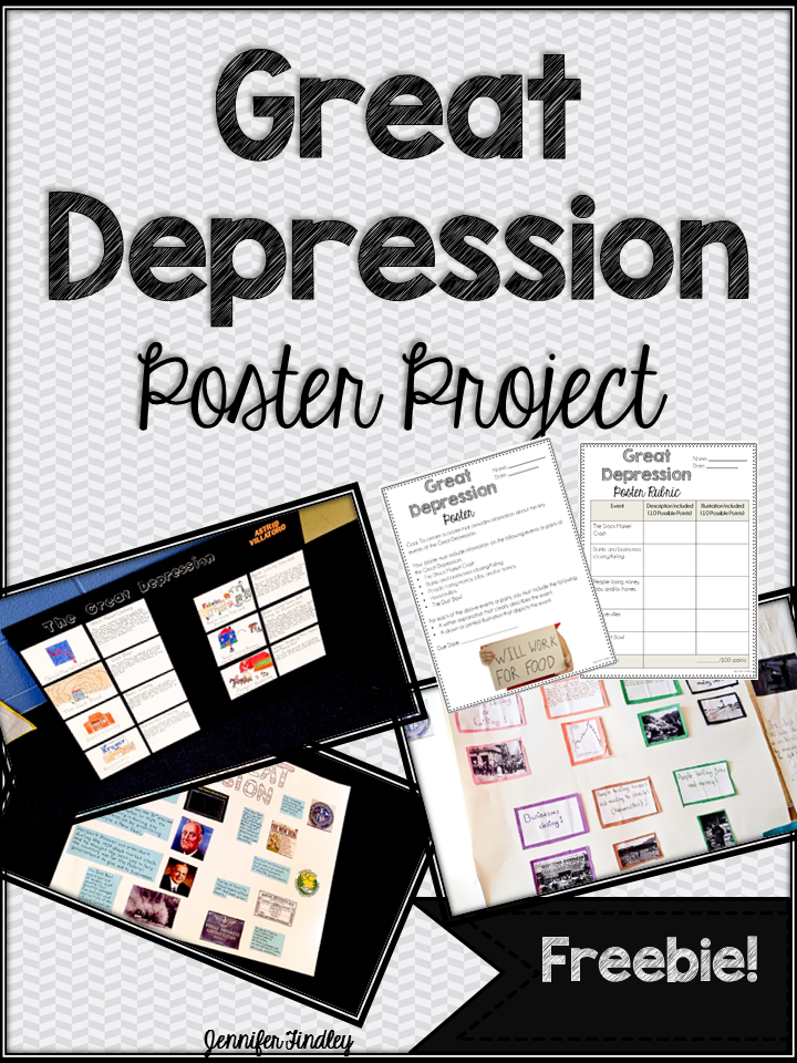 Great Depression Poster Project Freebie