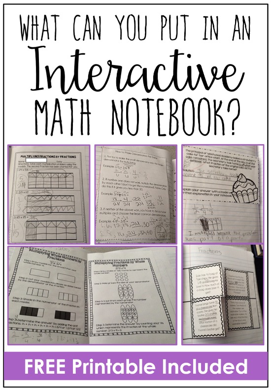 Interactive math notebooks are not a one-size-fits-all approach. Read what I put in my interactive notebooks and grab a freebie on this post!