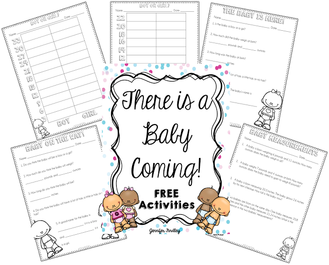 Math is Real Life - New Nephew & Free Baby Printables for the Classroom