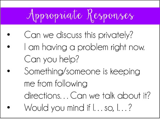 This post shares a simple, but effective strategy to stop students from arguing or talking back. This strategy is perfect for the first few weeks of school while you are building relationships.