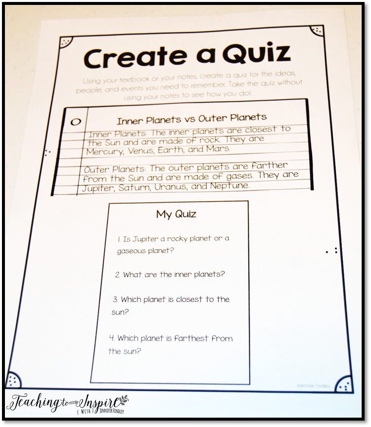 Teach Your Students How to Study {Free Printables}