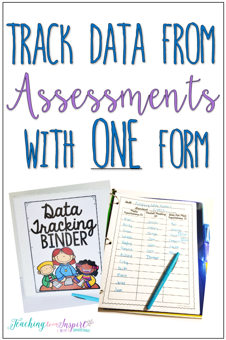 This post shares a FREE data tracking form that is perfect to use after assessments- formal or informal. This form is perfect to track data in an effective, time-saving way.