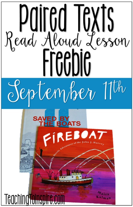 Need a rigorous and engaging September 11th lesson? This post shares a lesson using paired read alouds (and free printables) to teach about often overlooked heroes of 9/11: boats and their crew.