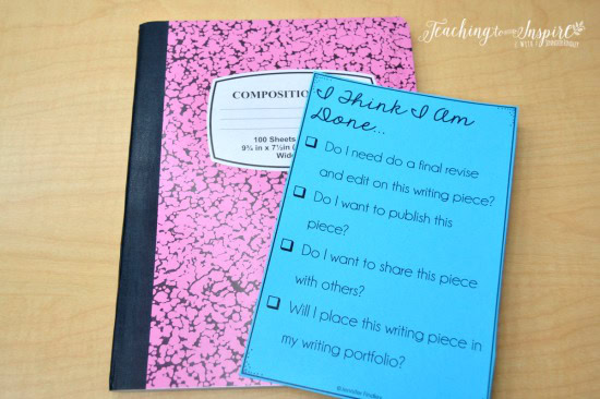 Writing is never finished! Use this checklist to help your students know what to do when they are "done writing." Grab more early finisher activities on this post!