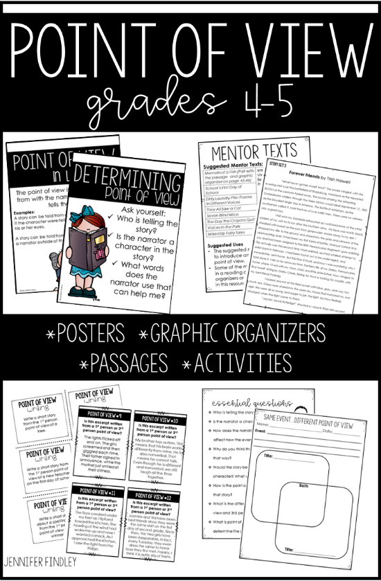 Everything you need to teach point of view in one resource! Follow this link for mentor text ideas and even more suggestions!