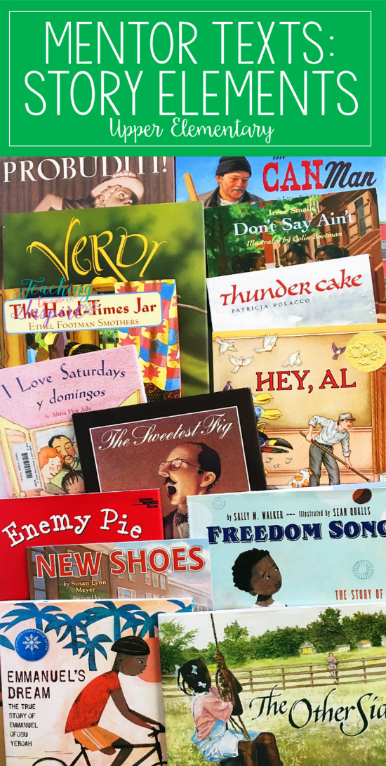 If you are looking for story elements mentor texts or read alouds for teaching story elements, definitely check out this post. The teacher shares 15 read alouds with brief summaries and the specific story element skills each read aloud addresses. 