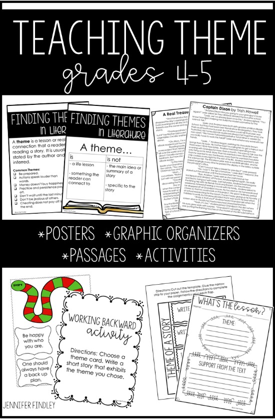 Everything you need to teach theme in one resource! Follow this link for mentor text ideas and even more suggestions!