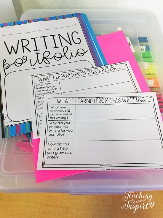 Writing portfolios are a great way to show student growth and to showcase your writers. Read more about how to create writing portfolios and manage them (including free printables) on this post.