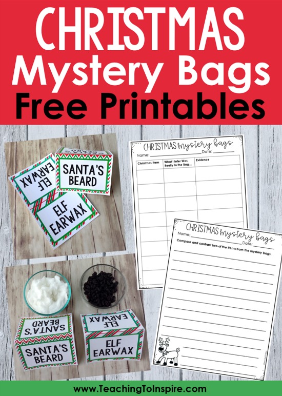 This Christmas mystery bag activity is a great Christmas party activity or behavior incentive for your students. Read more about how to set this up in your classroom and grab some free writing printables on this post.