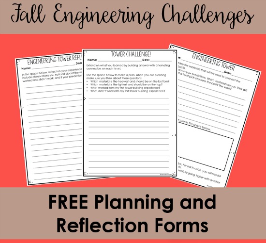 Fall Engineer Activities with directions and free printables! These engineering activities are perfect for upper elementary classrooms. Use the holidays and seasons to sneak in those valuable engineering tasks that promote creativity, teamwork, critical thinking, and so much more!