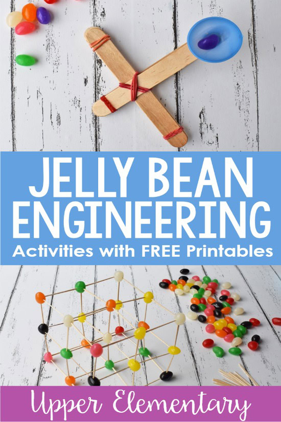 These spring engineering activities with jelly beans are engaging for the students, allow them to problem solve, and practice math skills.