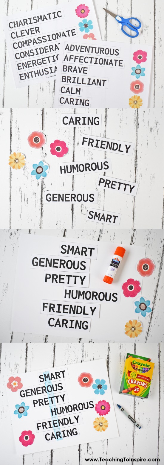 These adjective poems are a unique, personal, and fun Mother’s Day gift idea. Grab the free printables to have your students make these and read more Mother’s Day gift ideas on this blog post.