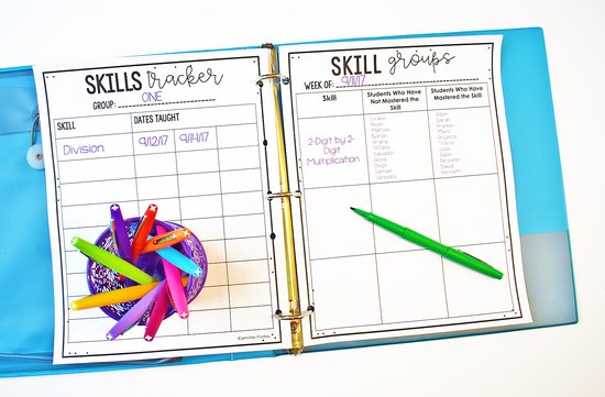 There are many different ways to assess and track data while teaching small groups. Check out this post for tips, strategies, and free forms to use during small group math instruction.