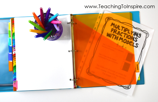 Read how one teacher organizes her guided math binder and what she keeps inside! Free guided math binder forms on the post!