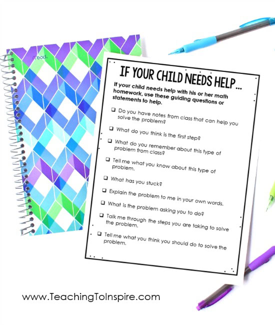 This blog post shares parent-teaching conference tips for helping 4th and 5th grade students with math at home. Free printables included!