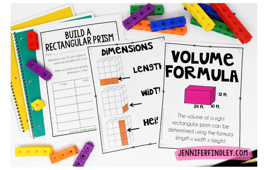 Teaching volume in 5th grade? This post shares tips, strategies, and FREE volume activities focusing on determining the volume of rectangular prisms.
