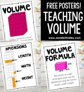 Teaching Volume - (Free Volume Hands-on Activity and Posters)