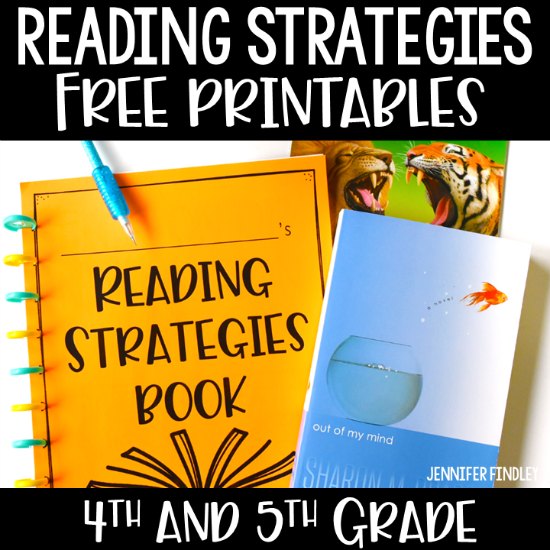FREE reading strategies take-home book! Sometimes struggling readers need a bit more support to apply reading strategies while they are reading independently or at home. Grab free reading strategy printables to make a FREE take-home book to support your students while they are reading at home!