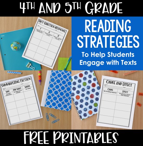 Teaching these reading strategies that encourage my students to "work" the text they are reading have really helped improve my students' comprehension. Read more about these three reading strategies and grab free printables to try these out with your students.