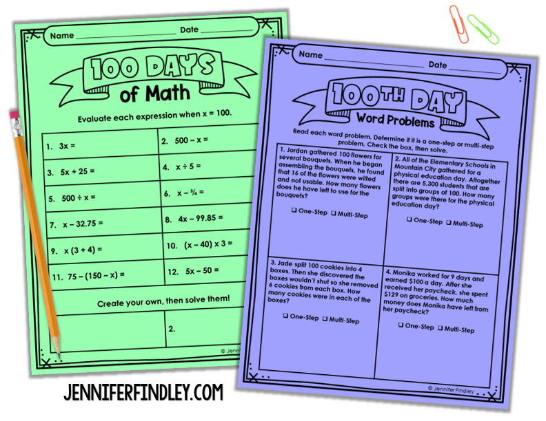 Use these activities to celebrate the 100th day of school in grades 4-5.