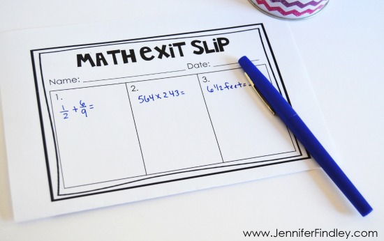 One quick and easy way to assess math centers is to use exit slips to assess how the students are performing on the skills at the centers.
