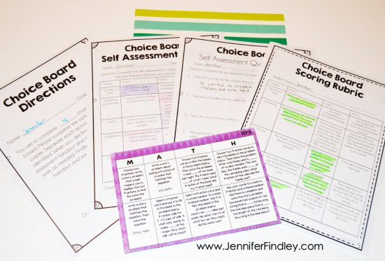 Do you use choice boards to differentiate and engage your students? If so, grab these FREE choice board scoring resources to help you and your students assess the work.