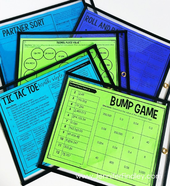 Partner games are perfect for adding in engaging math practice after whole group math instruction. Read more on this post.