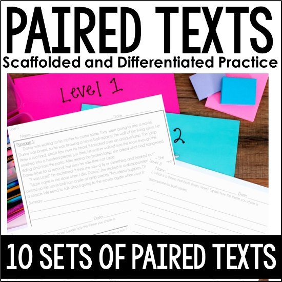 Scaffolded and Differentiated Paired Texts for Grades 4-5!