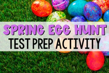 Looking for a fun way to do test prep with your 4th and 5th graders? Do an egg hunt and hide the questions in the eggs!