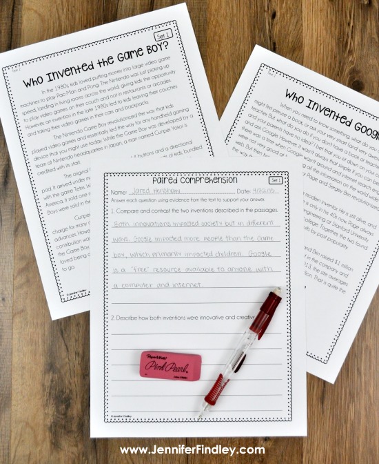 Step-by-step paired passage instruction for 4th and 5th graders! Instruction using paired passages can be tricky but the step-by-step process that this post shares will break down the process for you and your students. Click through to read more and grab some free paired passage teaching posters.