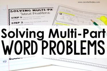Multi part word problems can be just as tricky (if not trickier) than multi step word problems. Check out this post for tips and a free printable to help your students tackle rigorous word problems and constructed response math tasks that have multiple parts.