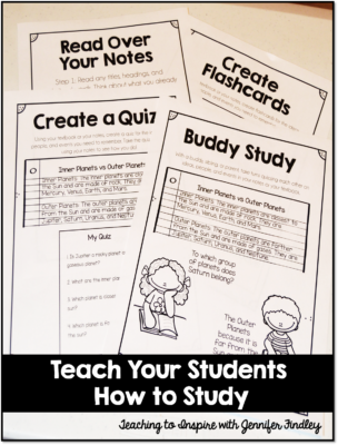 Teaching Students How to Study - Teaching with Jennifer Findley