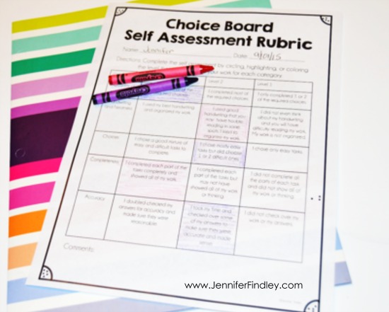 Do you use choice boards to differentiate and engage your students? If so, grab these FREE choice board scoring resources to help you and your students assess the work.