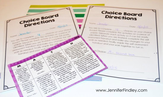 Do you use choice boards to differentiate and engage your students? If so, grab these FREE choice board scoring resources to help you and your students assess the work.