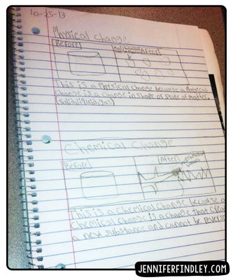 Low Prep Physical and Chemical Changes Activity with a Fall or Halloween Theme