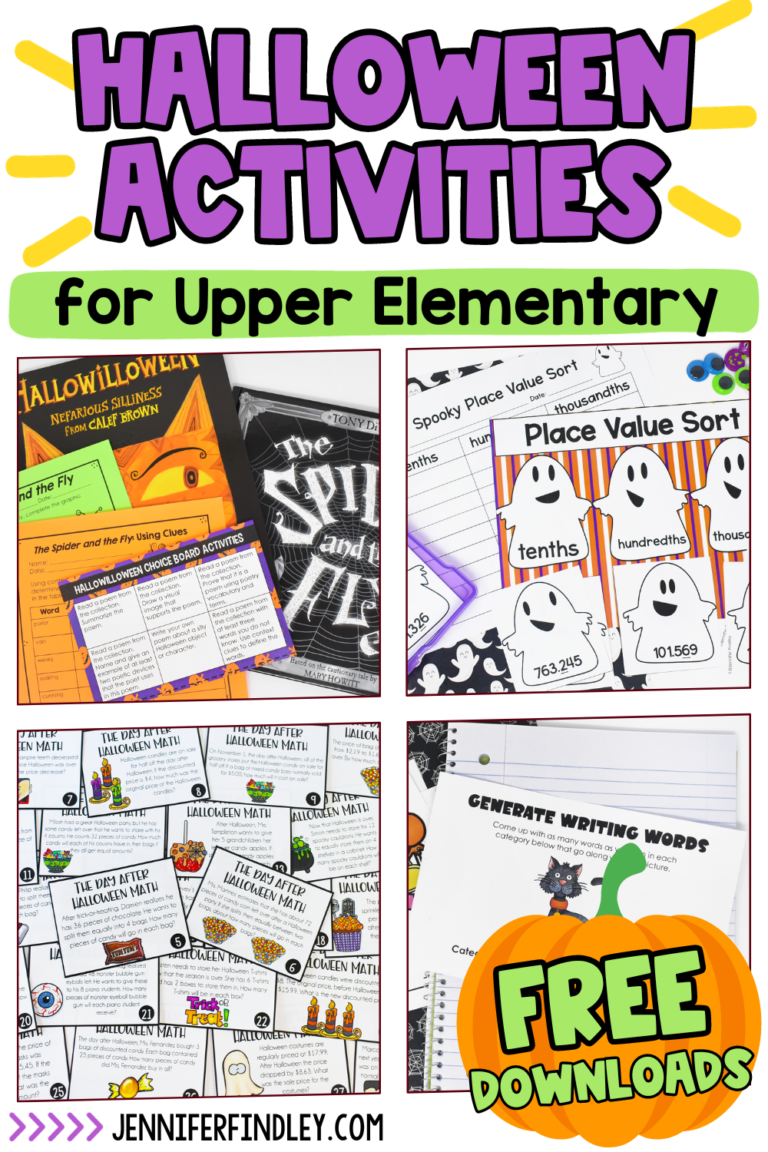Halloween Activities and Ideas for Upper Elementary - Teaching with ...