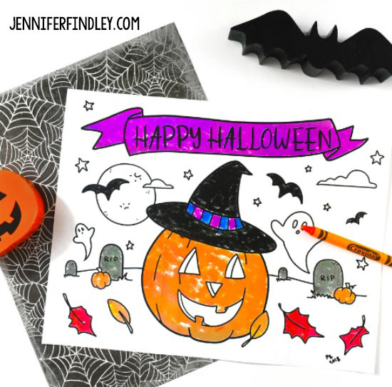 FREE Halloween coloring page!