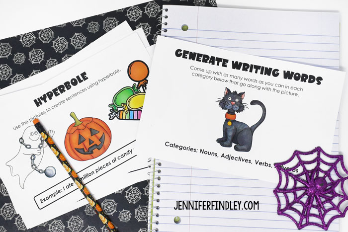 Free Halloween grammar and language activities for 4th and 5th grade!