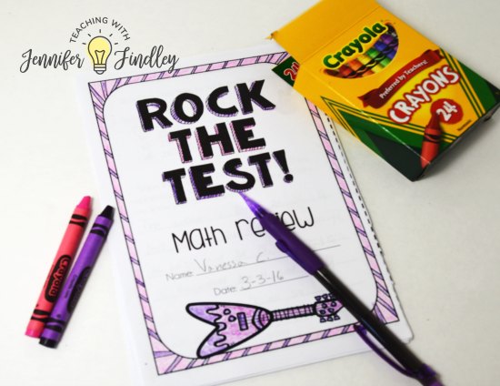 Something as simple as using a mini-booklet format for test prep can mix things up and make test prep a bit more engaging. Read more tips for making paper and pencil style test prep more engaging on this post.