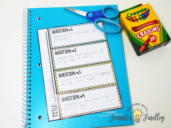 Rewrite your test prep questions into a foldable format for some novelty with test prep. Read more tips to make paper and pencil test prep more engaging on this post.