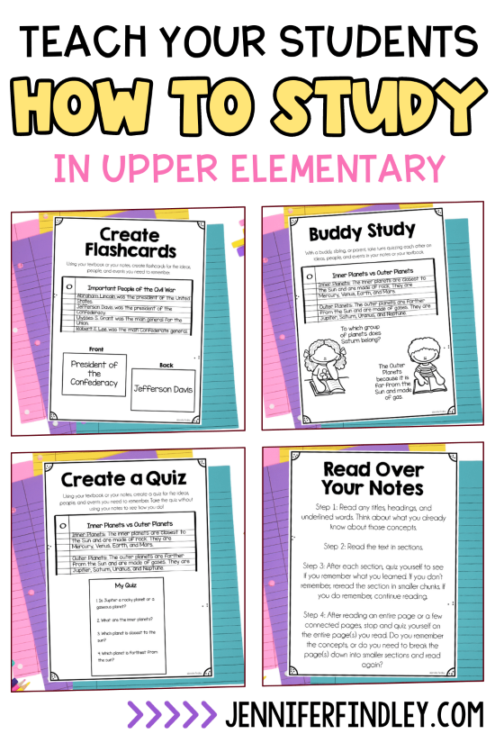 Teach Your Students How to Study with these Free Printables