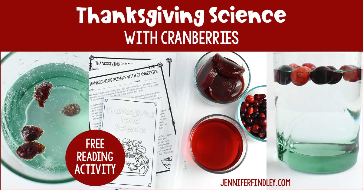 Thanksgiving Science Activities with Cranberries, with FREE Printables!