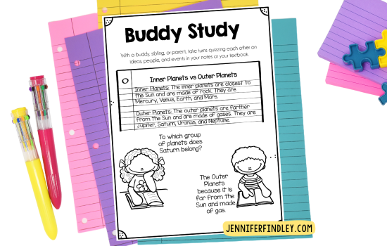 Teach your students how to study with a friend.