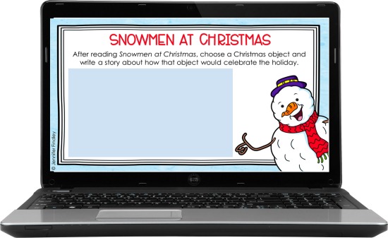 Free digital and printable Christmas reading activities to go with Christmas picture books and read alouds.